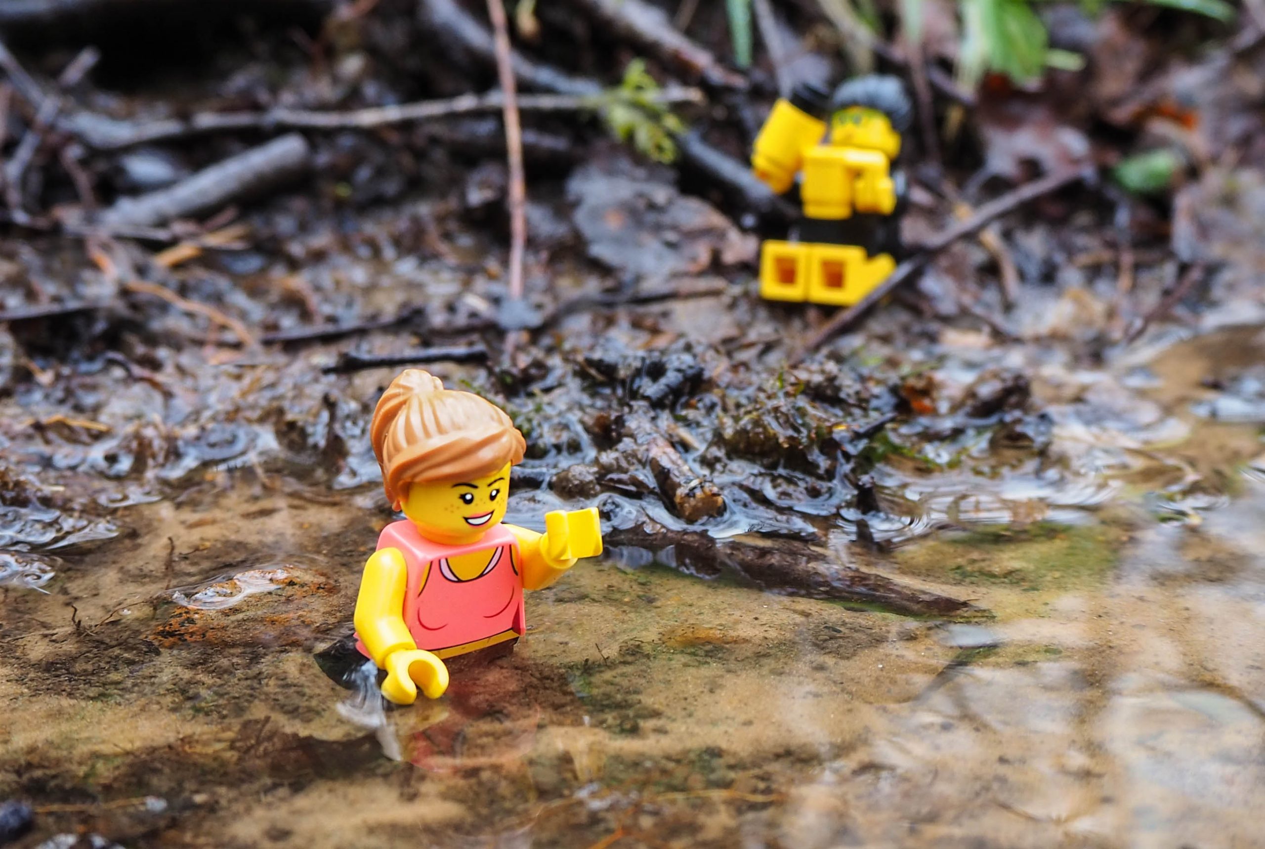 Lego goes wild swimming