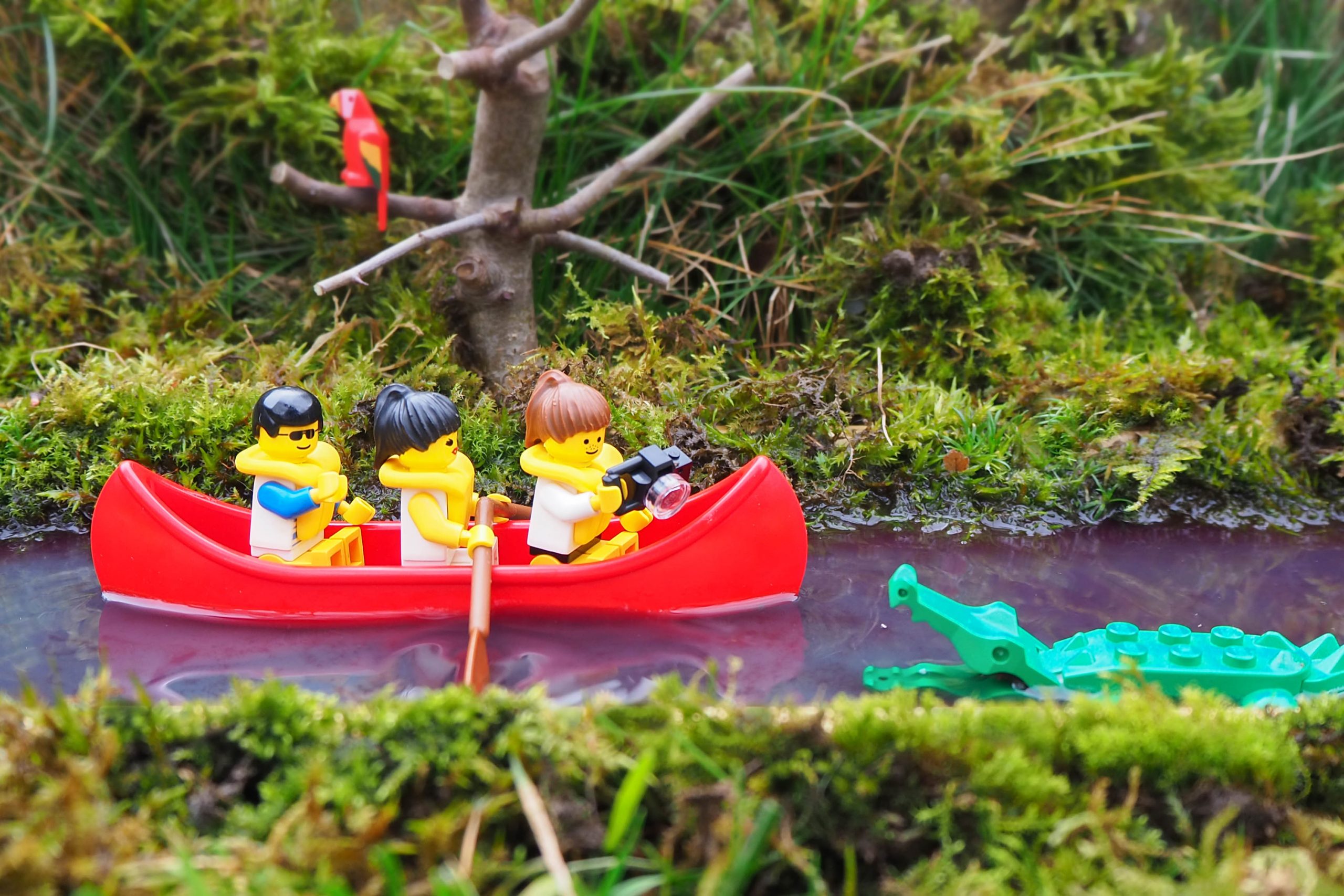 Lego canoeing in Costa Rica